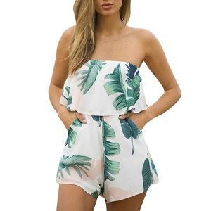 Floral Palm Romper